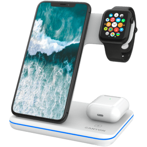 CANYON wireless charger WS-303 15W 3in1 White