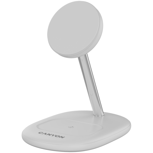 CANYON wireless charger WCS-205 15W Qi2 2in1 White