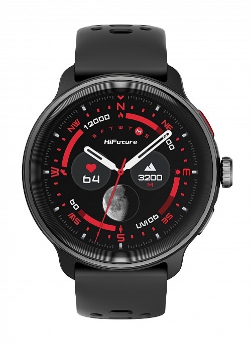 HiFuture Vela Black, 1.43, 466x466, Y, Умен часовник