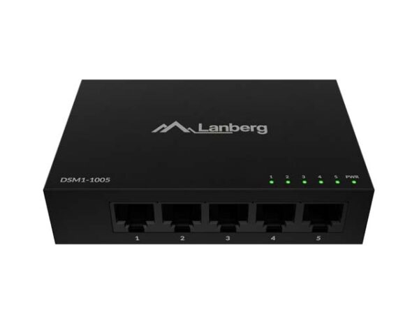 Lanberg switch DSM1-1005 5-port, Fixed Port, 5