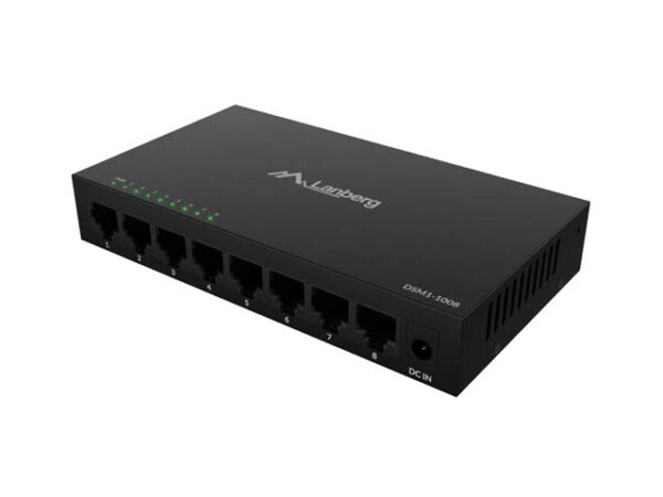 Lanberg switch DSM1-1008 8-port, Fixed Port, 8