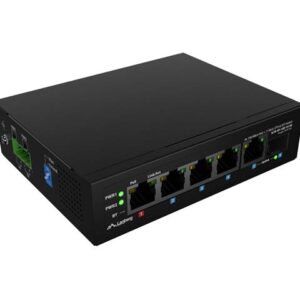 Lanberg Switch ILFE-4P-1Ge-1S-90 POE 1 x BT 3 x AT SFP/ETH DIN Unmanagment Fast Ethernet, Fixed Port, 10