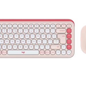 Logitech Pop Icon Combo - Rose - US INT'L - BT - N/A - INTNL-973, Настолни компютри