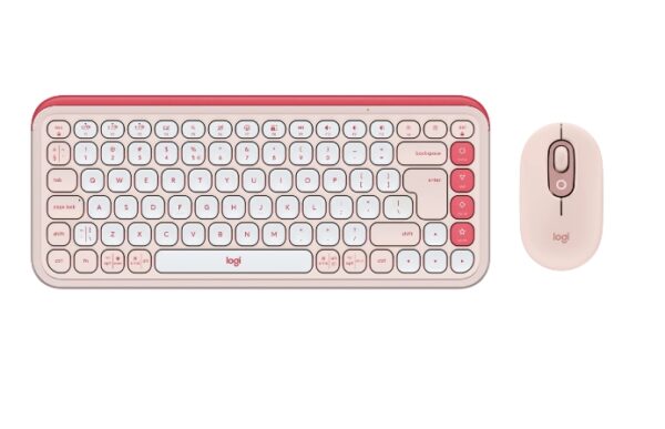 Logitech Pop Icon Combo - Rose - US INT'L - BT - N/A - INTNL-973, Настолни компютри