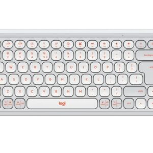 Logitech Pop Icon Keys - White - US INT'L - BT - N/A - INTNL-973, Настолни компютри, N