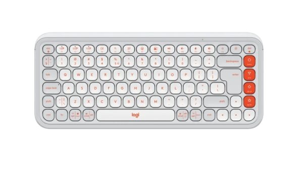 Logitech Pop Icon Keys - White - US INT'L - BT - N/A - INTNL-973, Настолни компютри, N