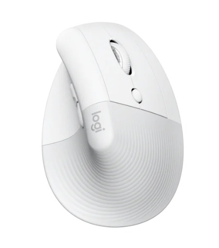 Logitech Lift Vertical Ergonomic Mouse - OFF-WHITE/PALE GREY - EMEA, Лаптопи, Wireless