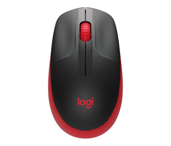 Logitech M190 Full-size wireless mouse - RED - 2.4GHZ - N/A - EMEA - M190, Лаптопи, Wireless