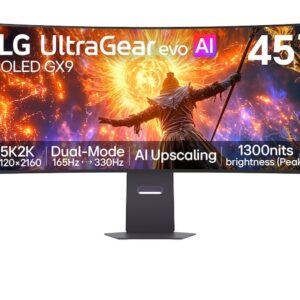 LG 45GX950B-B, 44.5, Curved, 5120x1440, 0.03