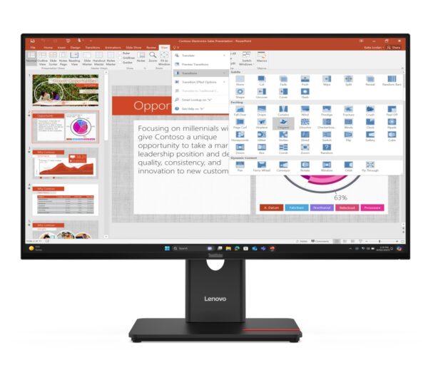 Lenovo ThinkVision T27-40 27" IPS, 27, Flat, 1920x1080